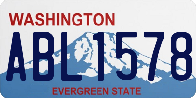 WA license plate ABL1578