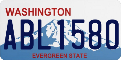 WA license plate ABL1580