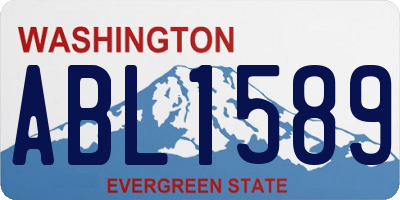 WA license plate ABL1589