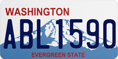 WA license plate ABL1590
