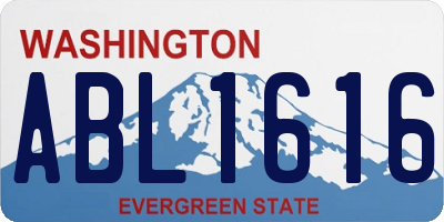 WA license plate ABL1616