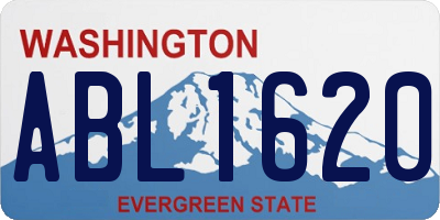 WA license plate ABL1620