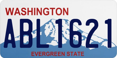WA license plate ABL1621