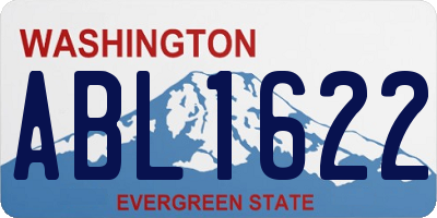 WA license plate ABL1622