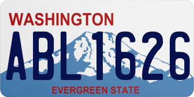WA license plate ABL1626