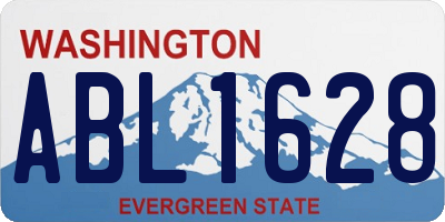 WA license plate ABL1628