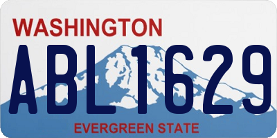 WA license plate ABL1629