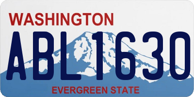 WA license plate ABL1630