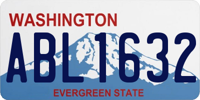 WA license plate ABL1632