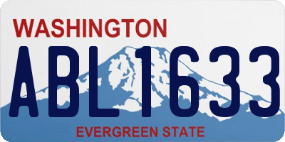 WA license plate ABL1633