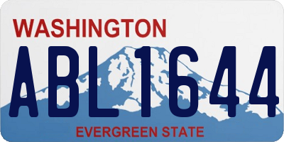 WA license plate ABL1644