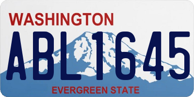 WA license plate ABL1645