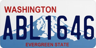 WA license plate ABL1646