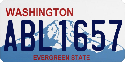 WA license plate ABL1657
