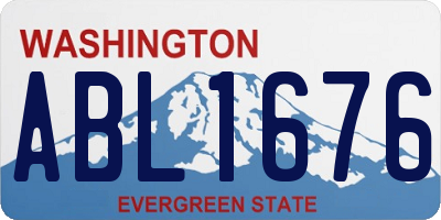 WA license plate ABL1676