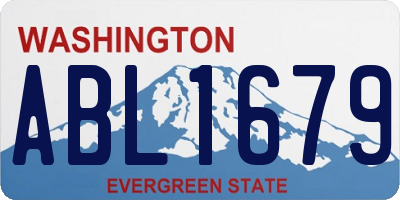 WA license plate ABL1679