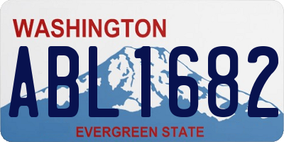 WA license plate ABL1682