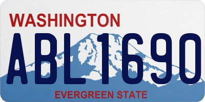 WA license plate ABL1690