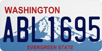 WA license plate ABL1695