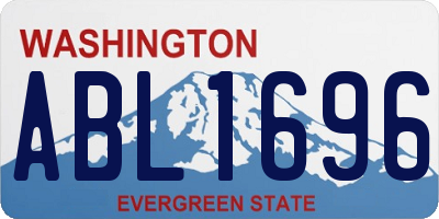 WA license plate ABL1696
