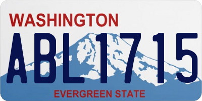 WA license plate ABL1715