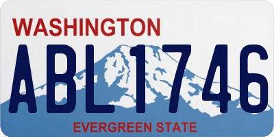 WA license plate ABL1746