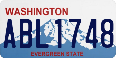 WA license plate ABL1748
