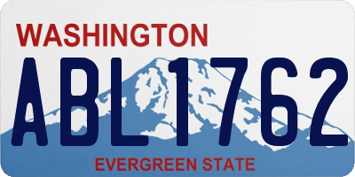 WA license plate ABL1762