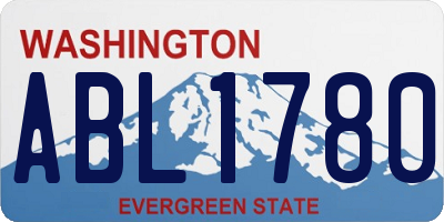 WA license plate ABL1780