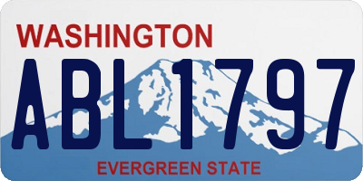 WA license plate ABL1797