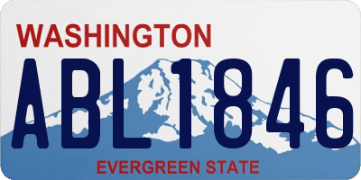 WA license plate ABL1846