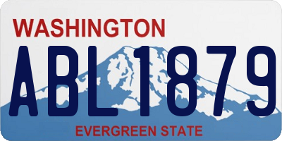 WA license plate ABL1879