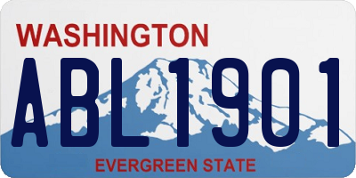 WA license plate ABL1901