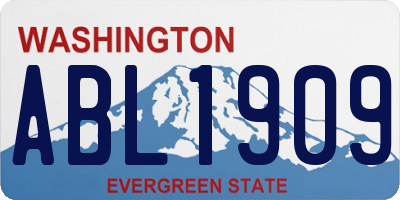 WA license plate ABL1909