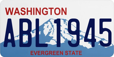 WA license plate ABL1945