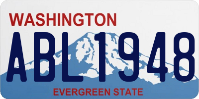 WA license plate ABL1948
