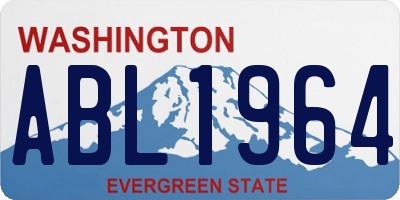 WA license plate ABL1964