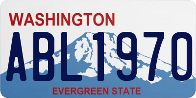 WA license plate ABL1970