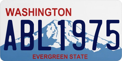 WA license plate ABL1975