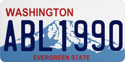 WA license plate ABL1990