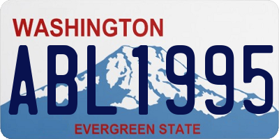 WA license plate ABL1995