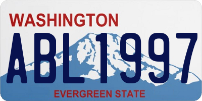 WA license plate ABL1997