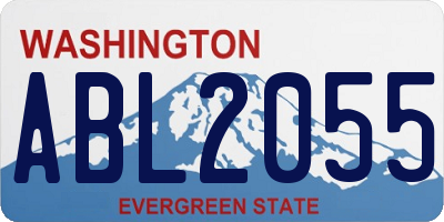 WA license plate ABL2055