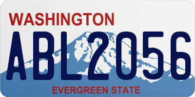 WA license plate ABL2056