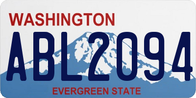 WA license plate ABL2094