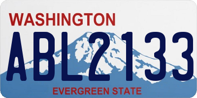 WA license plate ABL2133