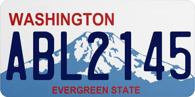 WA license plate ABL2145