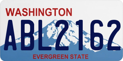 WA license plate ABL2162
