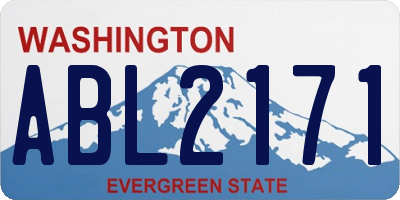 WA license plate ABL2171