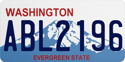 WA license plate ABL2196